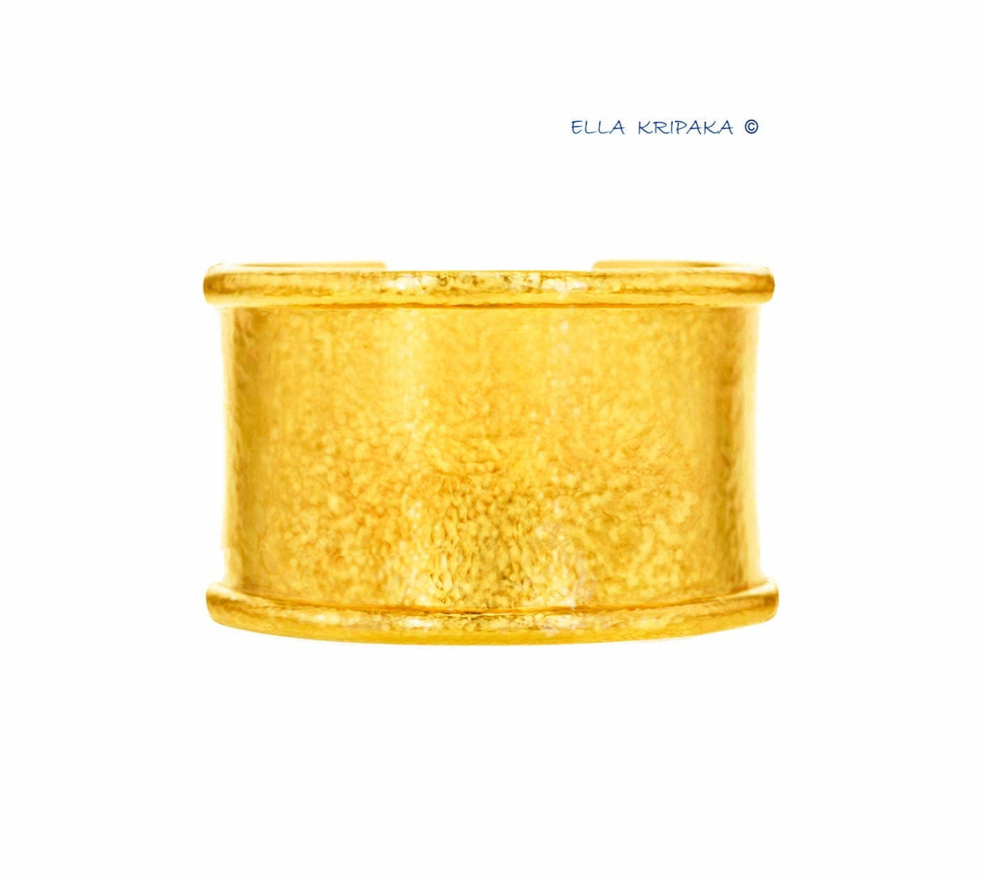 Custom Solid 24k 9999 Gold 125g/6in size Hammered Bracelet Cuff Ancient Rome 40mm Can Be 22k Gold