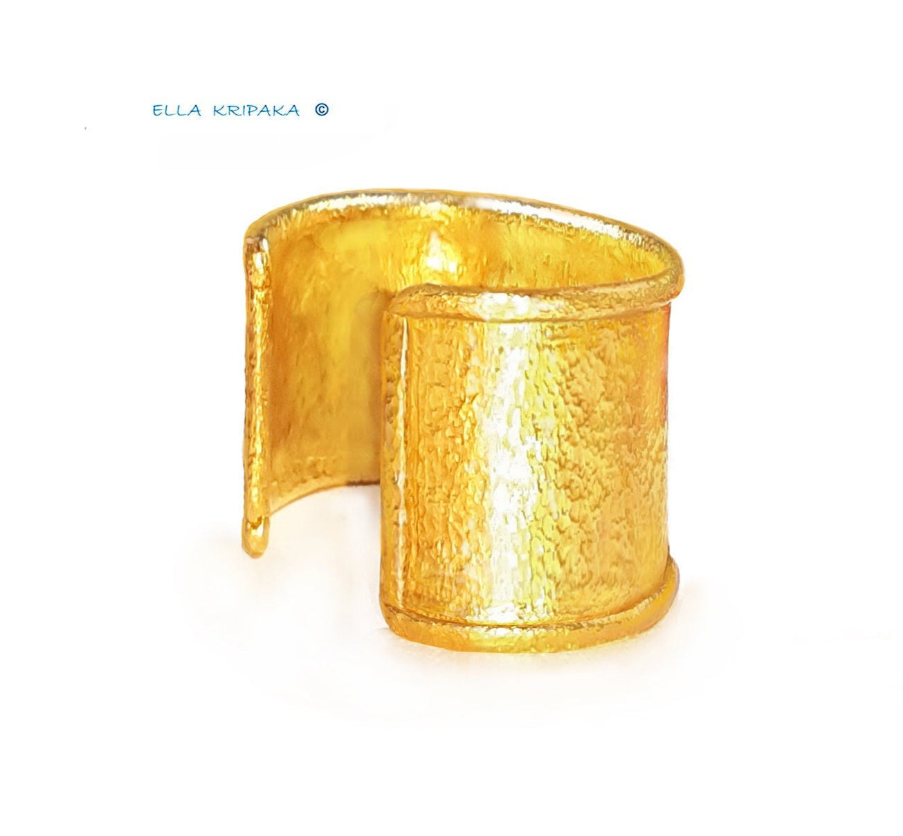 Custom Solid 24k 9999 Gold 125g/6in size Hammered Bracelet Cuff Ancient Rome 40mm Can Be 22k Gold