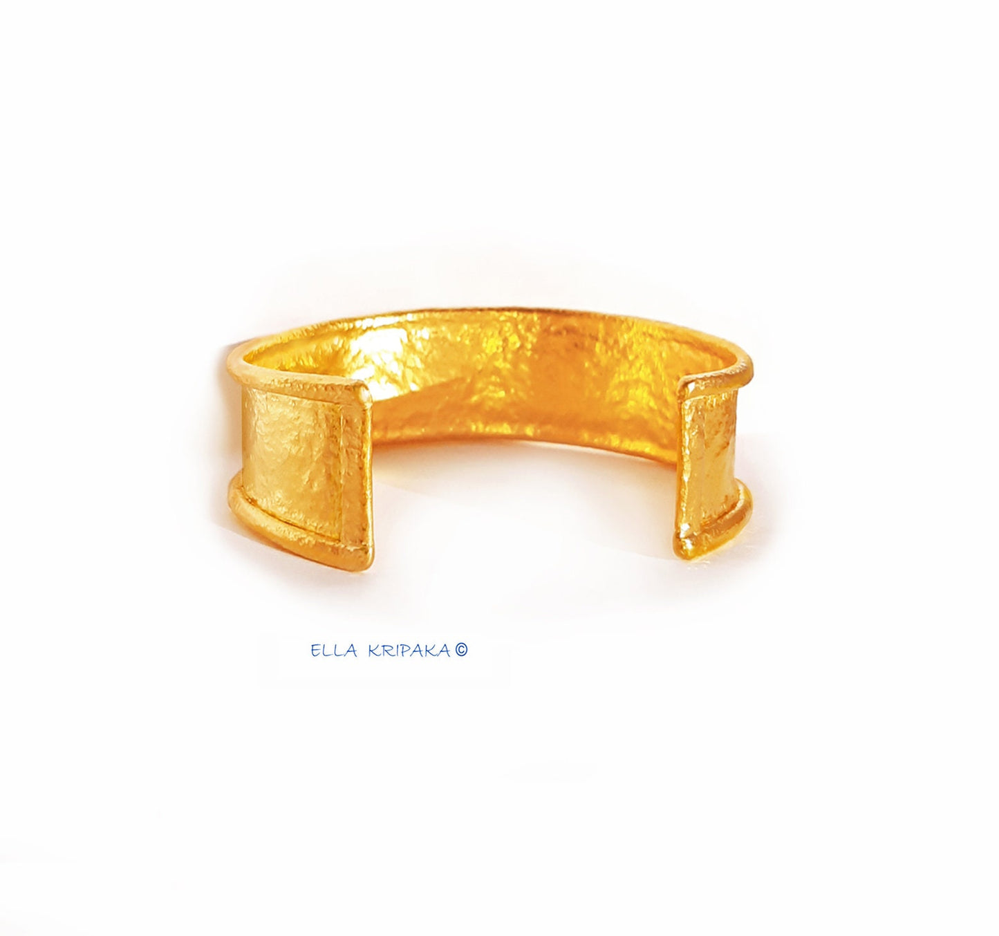 Custom Solid 24k 9999 Gold 80g/6in size Hammered Ancient Rome Bracelet Cuff 20mm Can Be 22k Gold