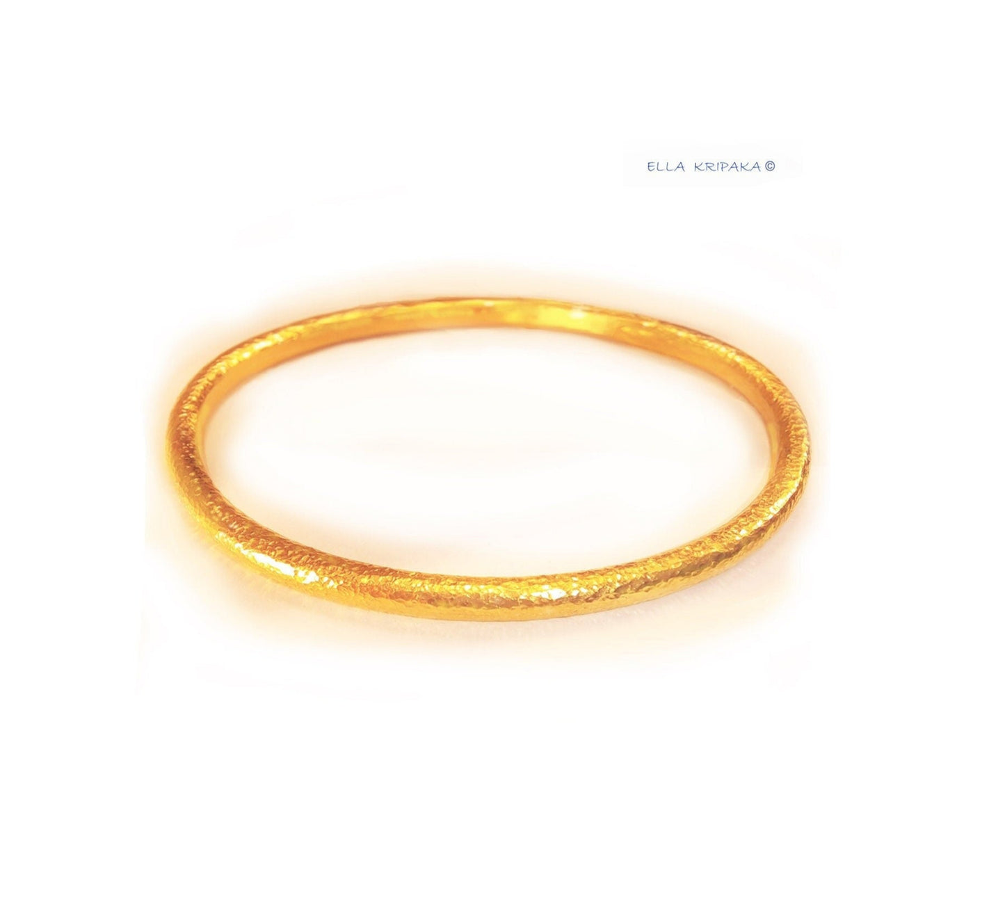 Custom Solid 24k 9999 Gold 41g Hammered Ancient Rome Bracelet Durable Bangle Wide 3.7mm Thick 3mm