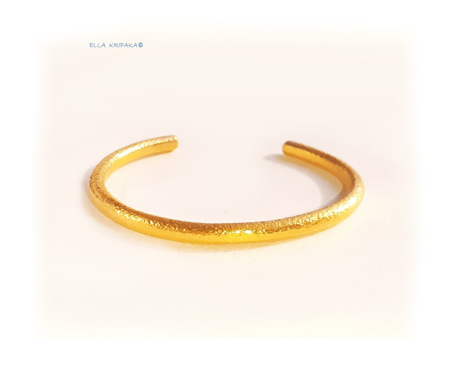 Custom Solid 24k 9999 Gold 52g Hammered Cuff Ancient Rome Bracelet Durable Wide 4.6mm Thick 4mm Not Hollow