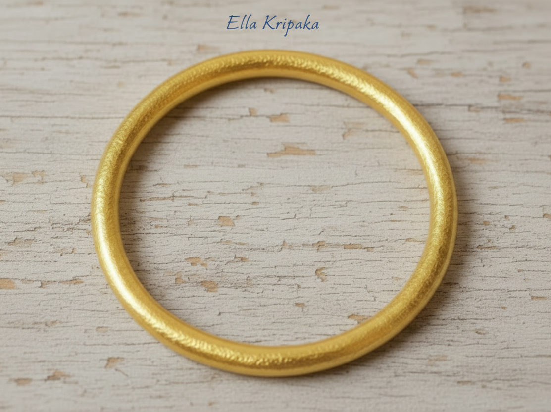 Hammered 24k 9999 Gold 93g Ancient Rome Bangle Bracelet 5.7mm
